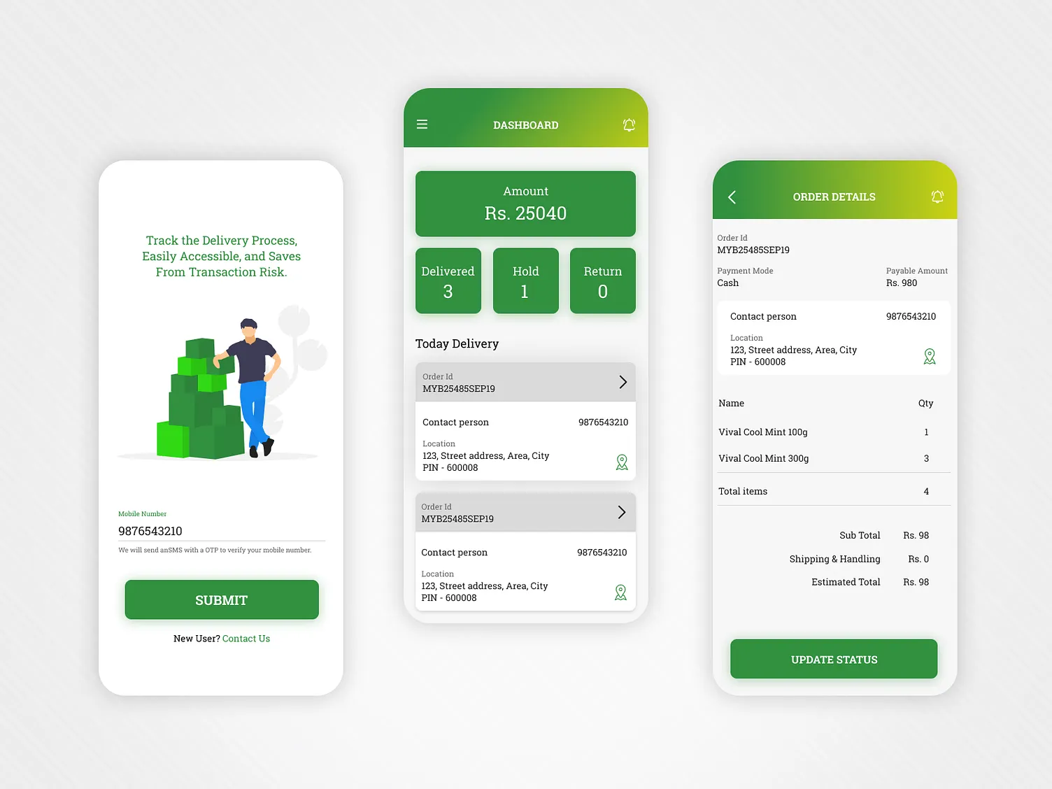 Delivery Tracking App