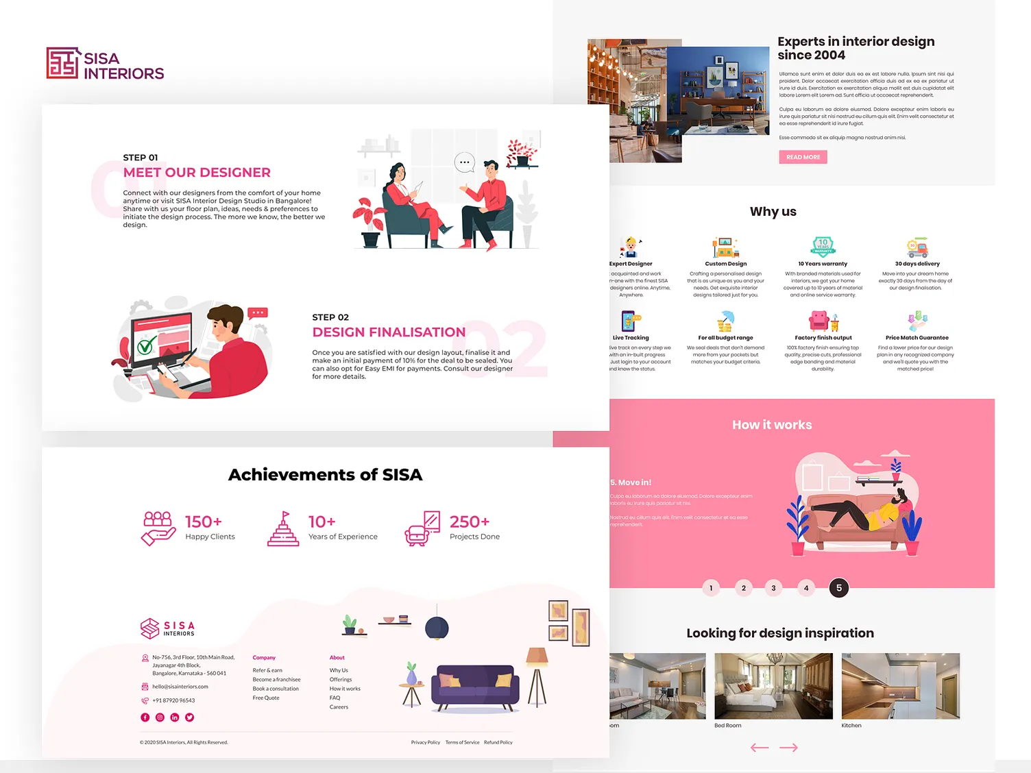 SISA Interiors Website Design